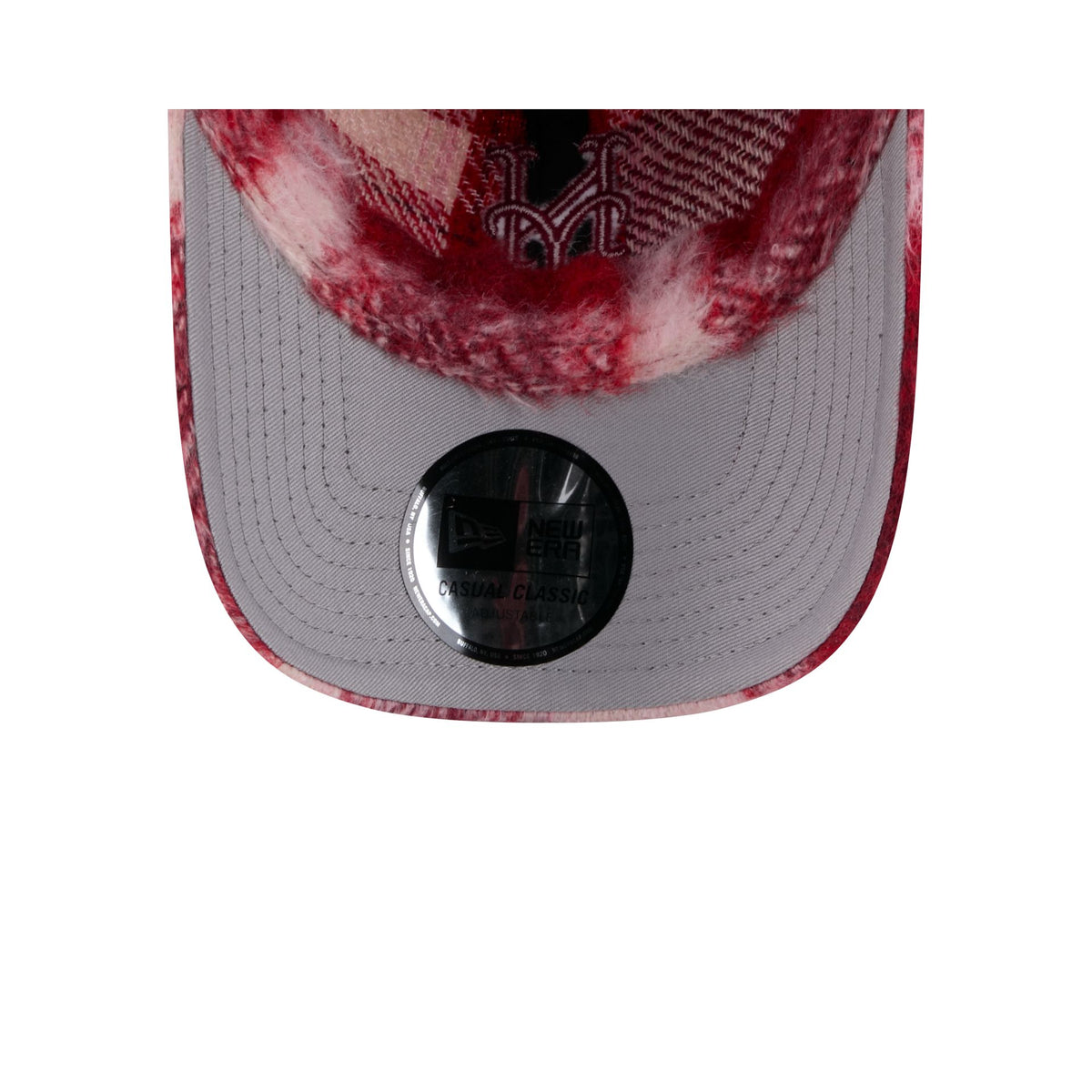 New York Mets Brushed Plaid Casual Classic Adjustable