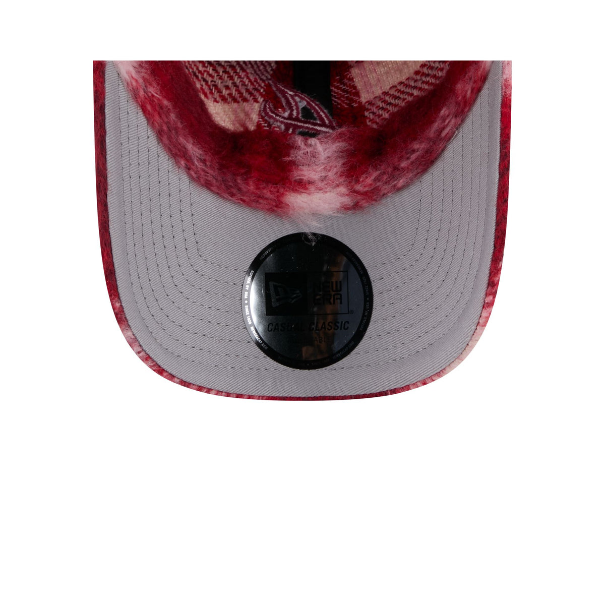 Atlanta Braves Brushed Plaid Casual Classic Adjustable