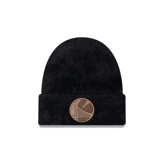 Golden State Warriors Camo Logo Fuzzy Cuff Knit Beanie Hat