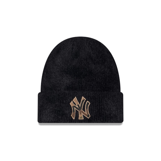 New York Yankees Camo Logo Fuzzy Cuff Knit Beanie Hat