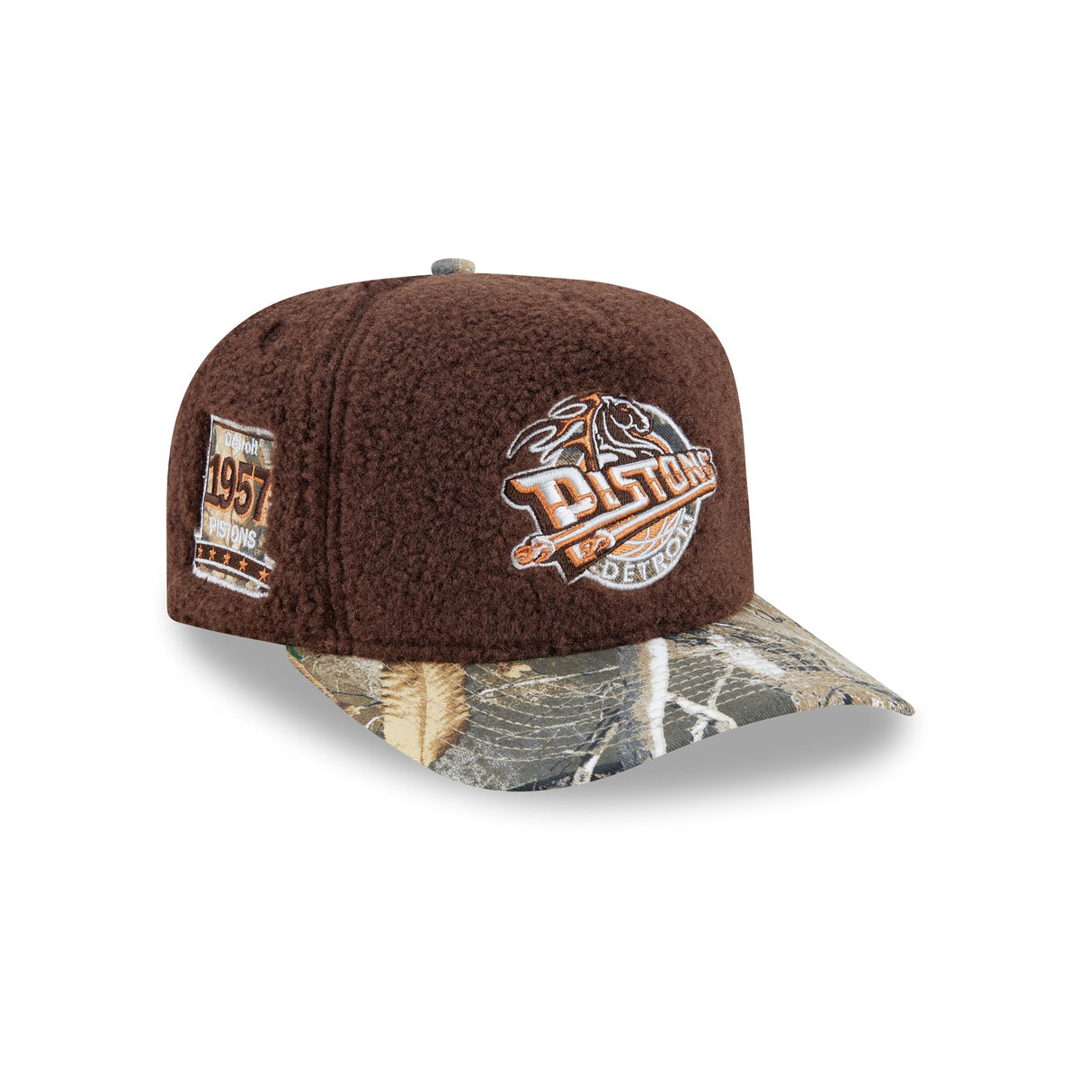 Just Caps Hardwood Classics Realtree Camo Detroit Pistons 59FIFTY A-Frame Fitted Hat