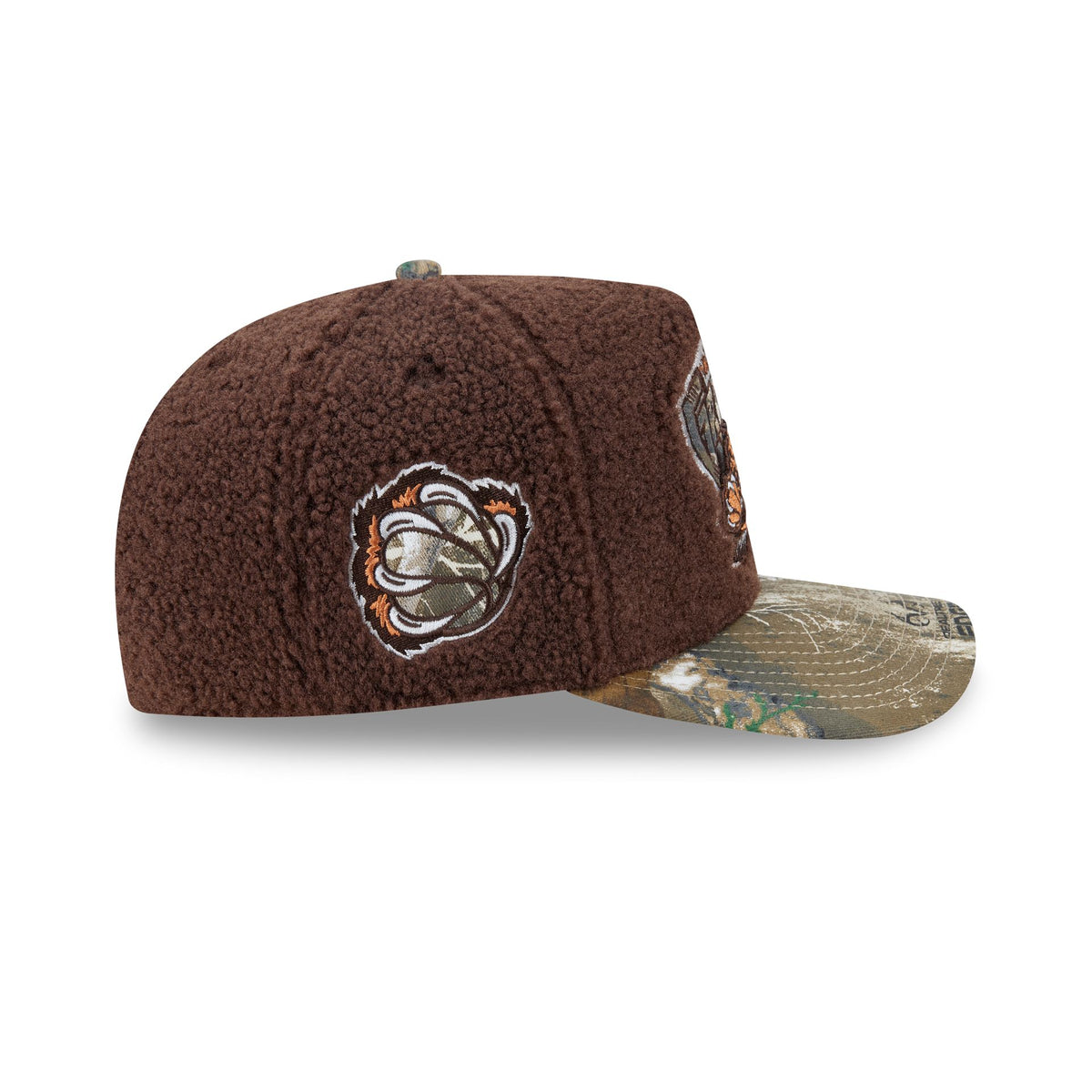 Just Caps Hardwood Classics Realtree Camo Vancouver Grizzlies 59FIFTY A-Frame Fitted Hat