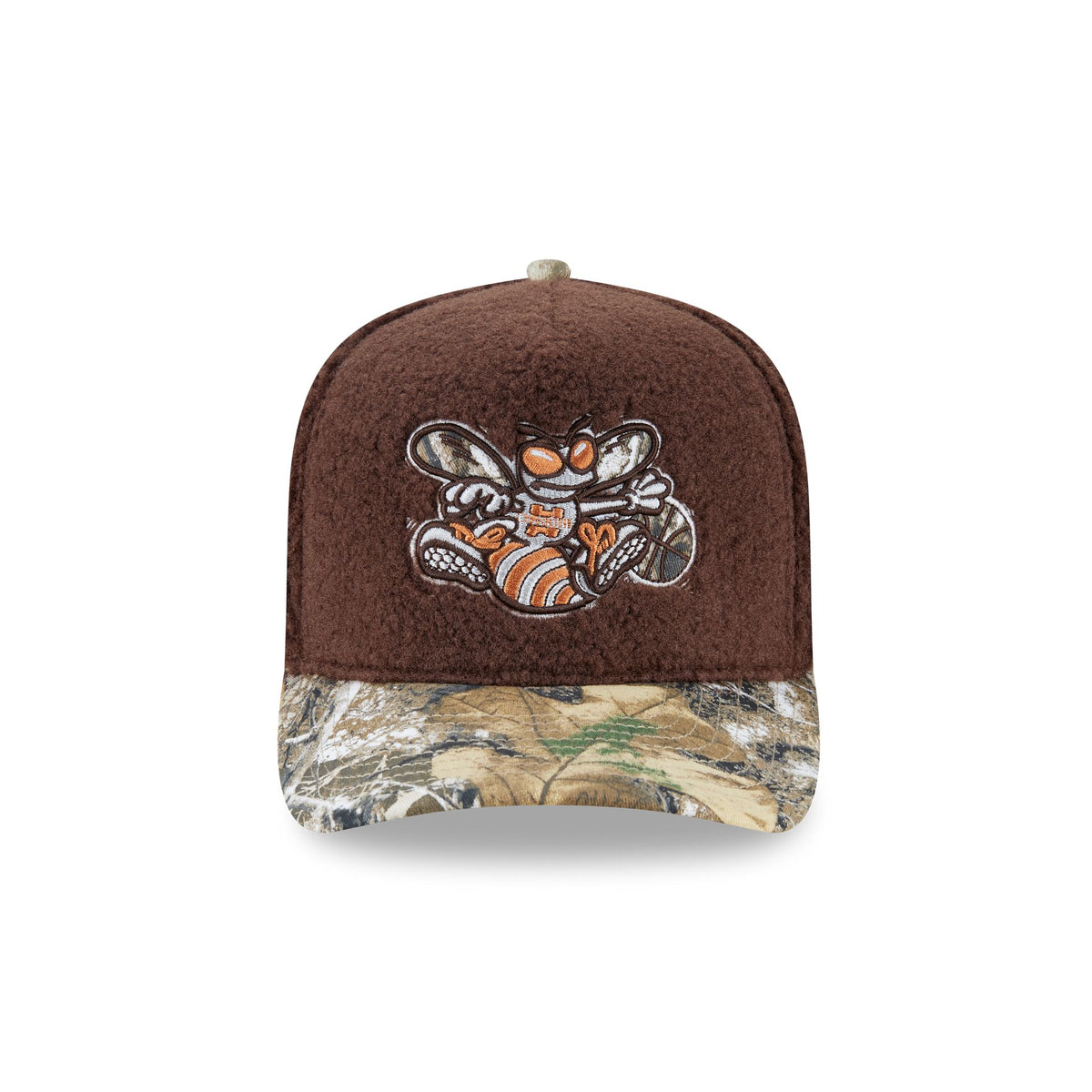 Just Caps Hardwood Classics Realtree Camo Charlotte Hornets 59FIFTY A-Frame Fitted Hat