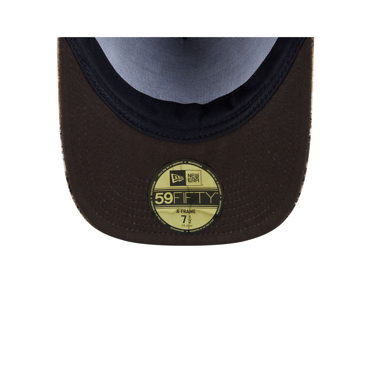 Just Caps Hardwood Classics Realtree Camo Charlotte Hornets 59FIFTY A-Frame Fitted Hat