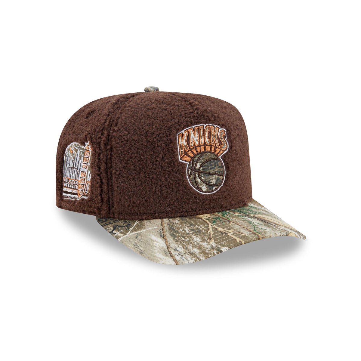 Just Caps Hardwood Classics Realtree Camo New York Knicks 59FIFTY A-Frame Fitted Hat