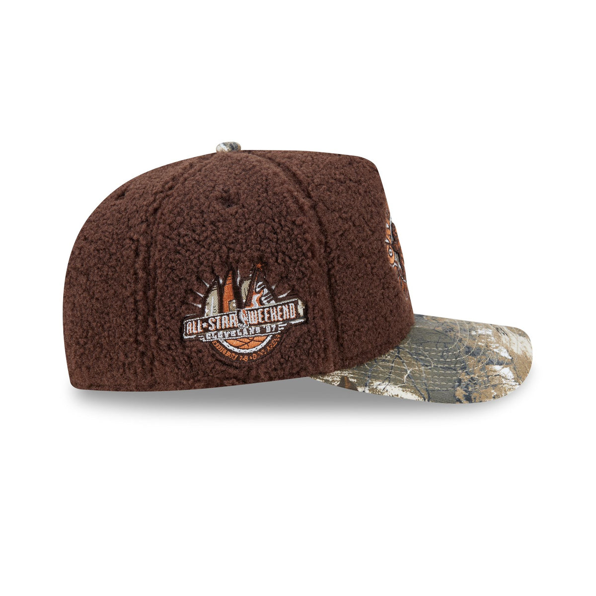 Just Caps Hardwood Classics Realtree Camo Cleveland Cavaliers 59FIFTY A-Frame Fitted Hat