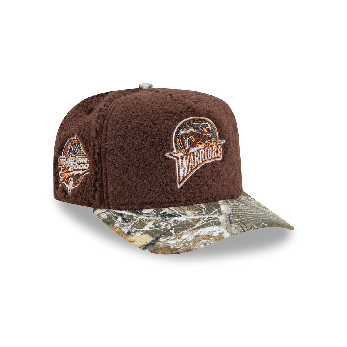 Just Caps Hardwood Classics Realtree Camo Golden State Warriors 59FIFTY A-Frame Fitted Hat