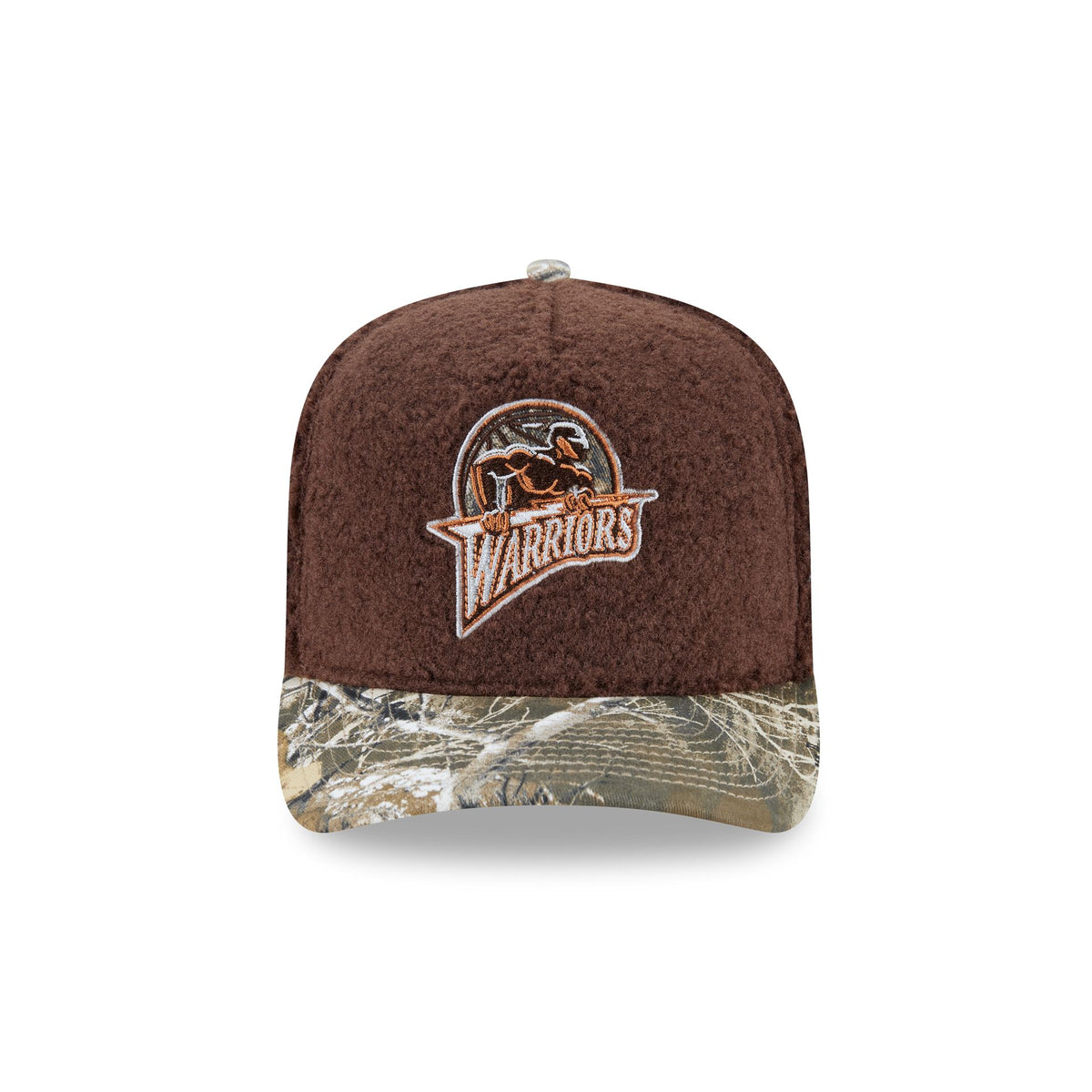 Just Caps Hardwood Classics Realtree Camo Golden State Warriors 59FIFTY A-Frame Fitted Hat