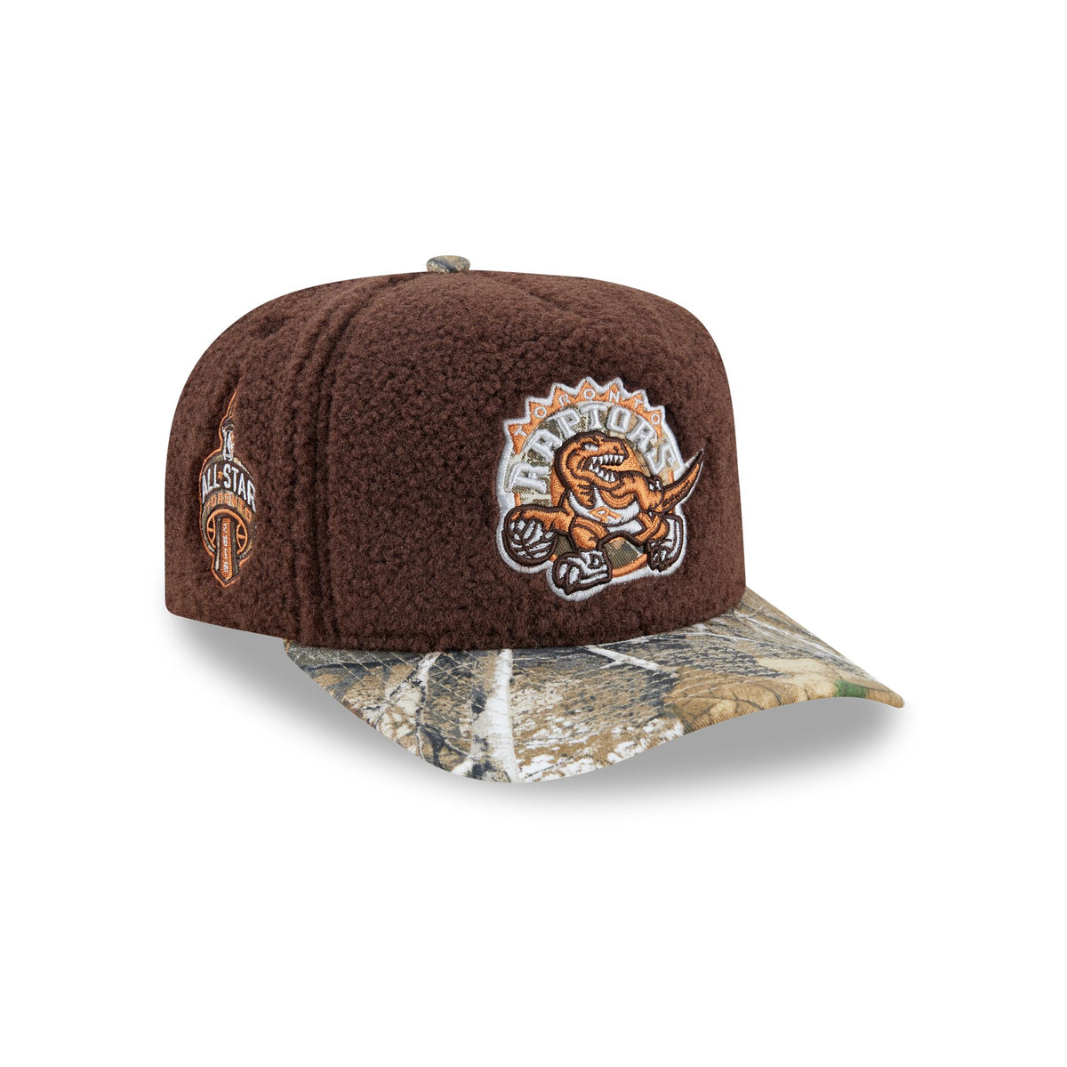 Just Caps Hardwood Classics Realtree Camo Toronto Raptors 59FIFTY A-Frame Fitted Hat