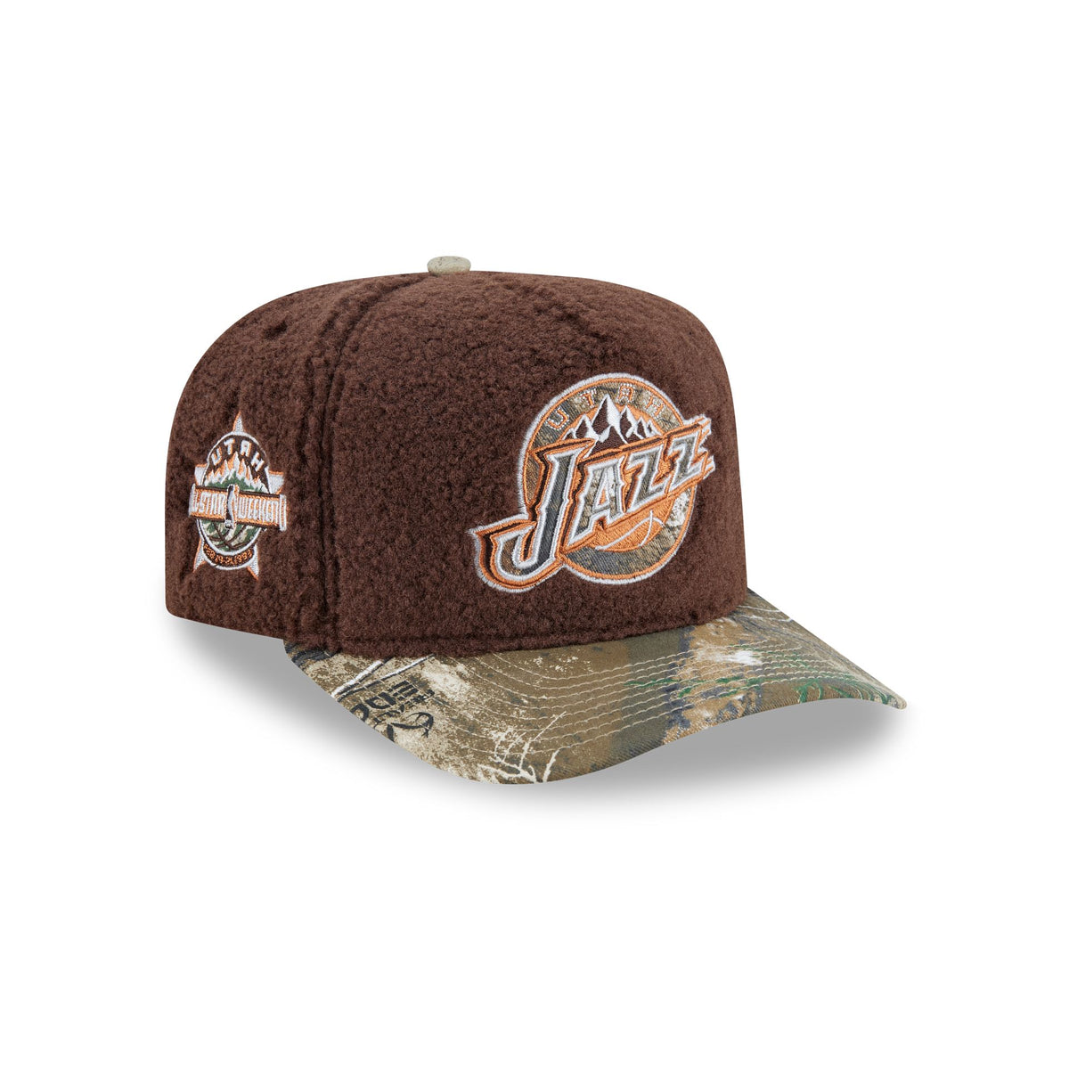 Just Caps Hardwood Classics Realtree Camo Utah Jazz 59FIFTY A-Frame Fitted Hat