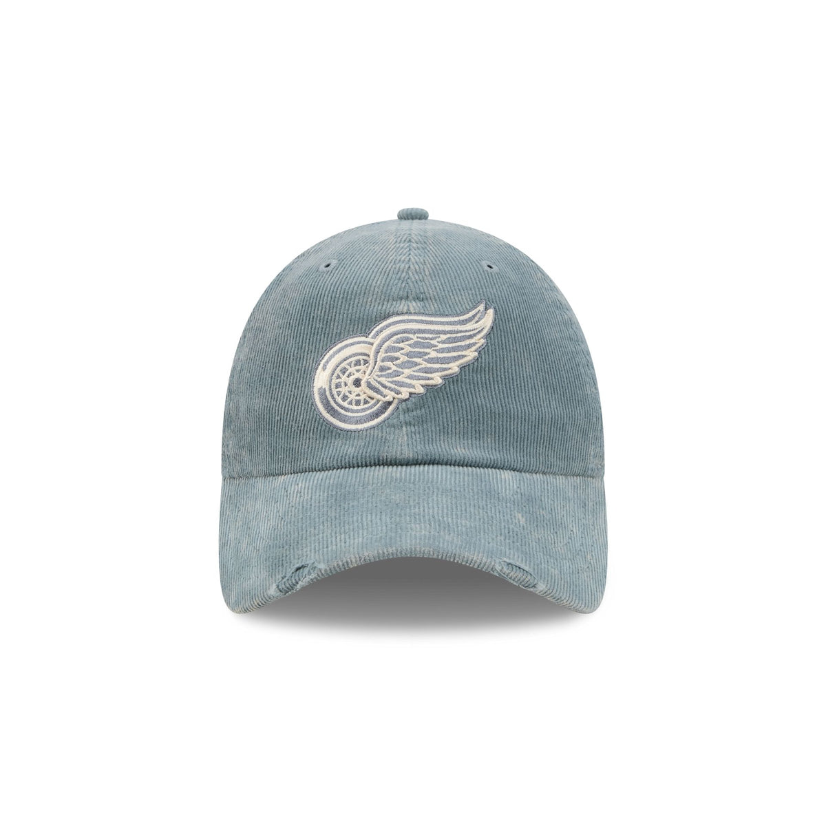 Detroit Red Wings Washed Slate Blue Corduroy Casual Classic Adjustable Hat