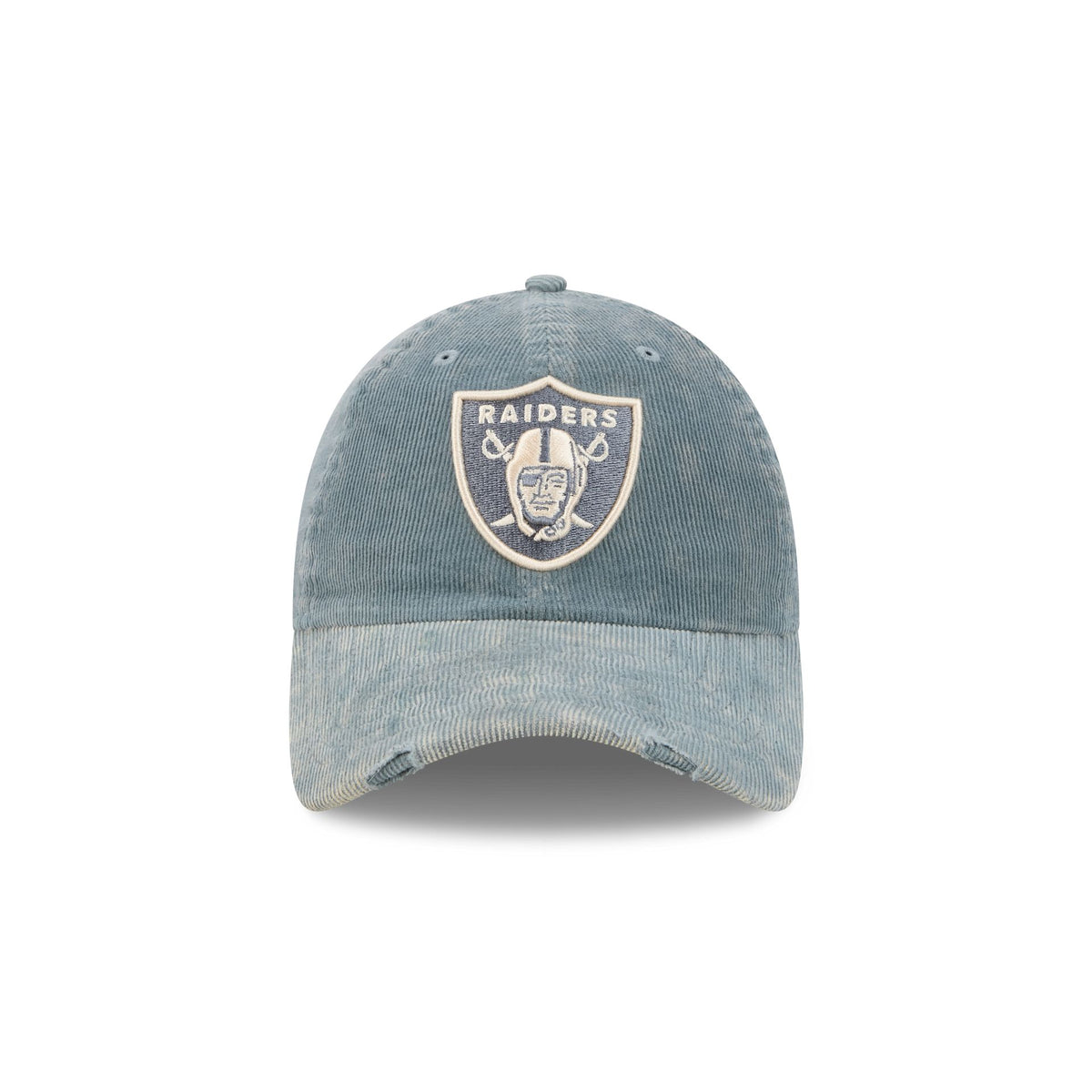 Las Vegas Raiders Washed Slate Blue Corduroy Casual Classic Adjustable Hat
