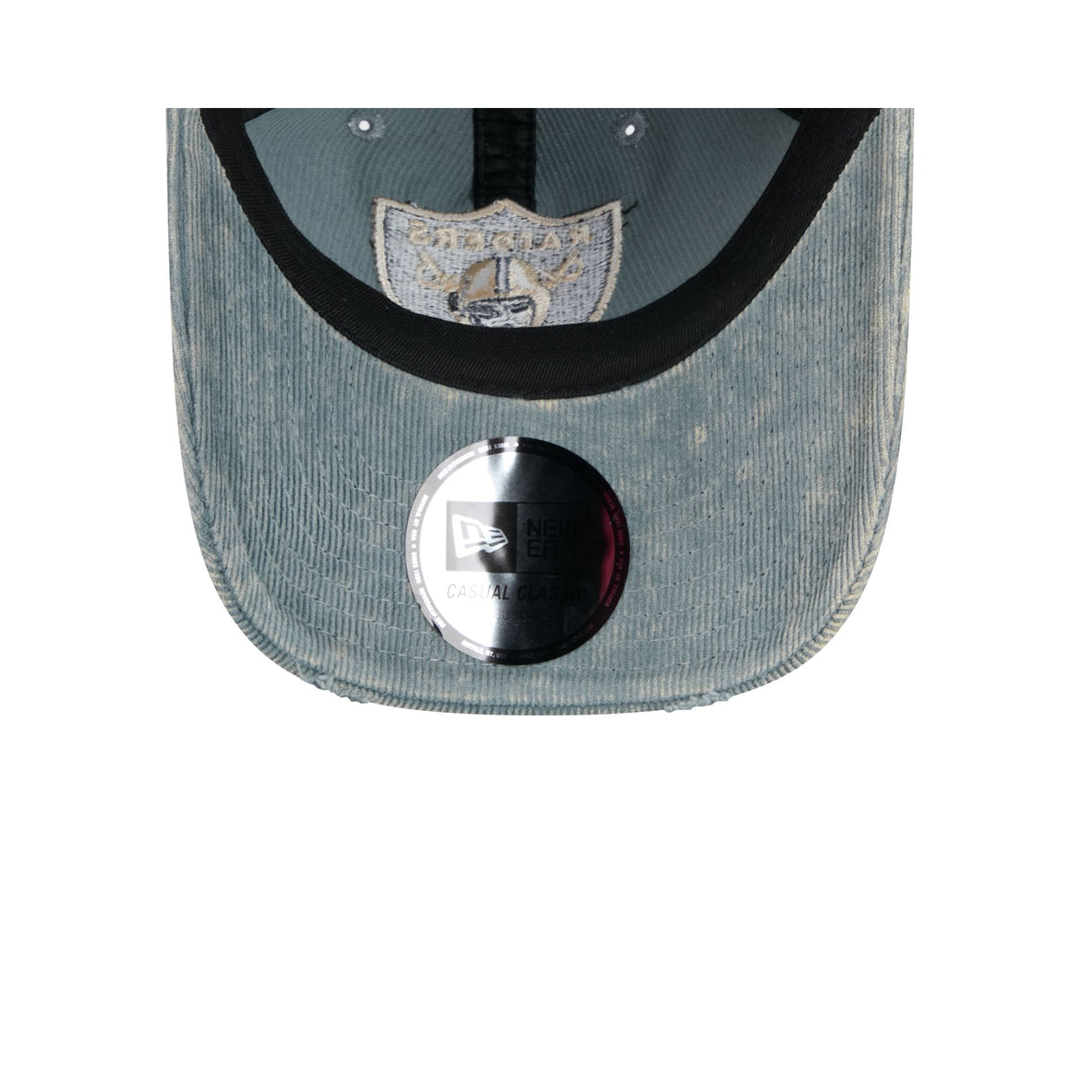 Las Vegas Raiders Washed Slate Blue Corduroy Casual Classic Adjustable Hat