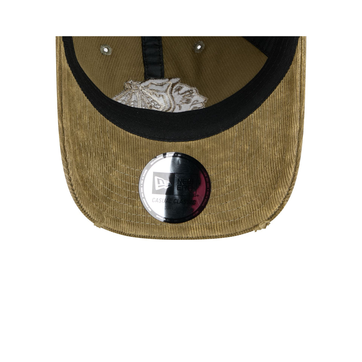 Chicago Blackhawks Washed New Olive Corduroy Casual Classic Adjustable Hat