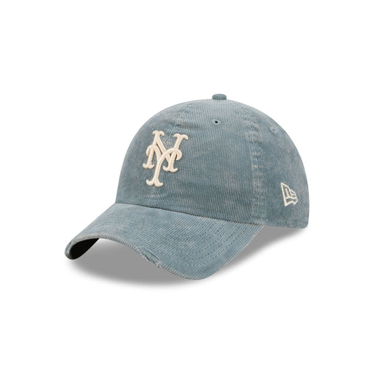 New York Mets Washed Slate Blue Corduroy Casual Classic Adjustable Hat