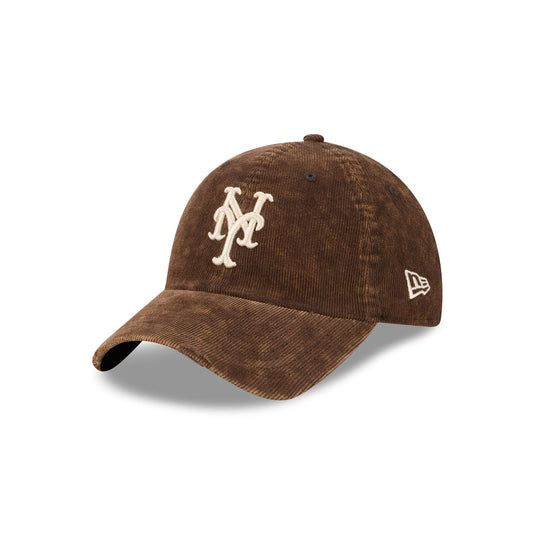 New York Mets Washed Walnut Corduroy Casual Classic Adjustable Hat
