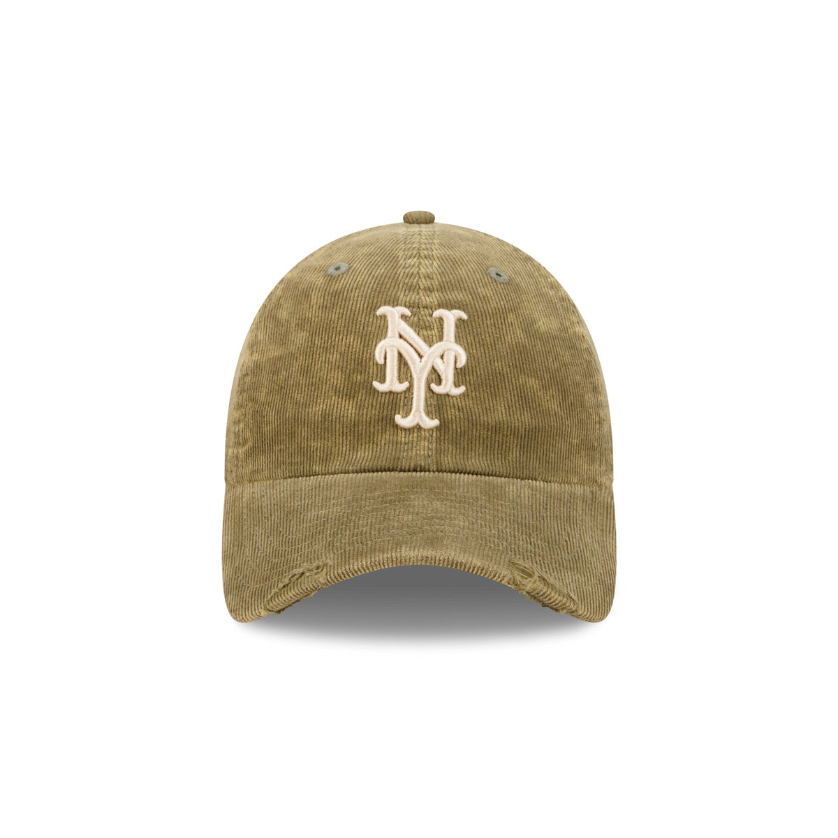 New York Mets Washed New Olive Corduroy Casual Classic Adjustable Hat