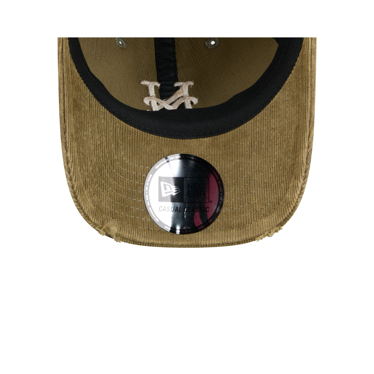 New York Mets Washed New Olive Corduroy Casual Classic Adjustable Hat