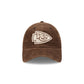 Kansas City Chiefs Washed Walnut Corduroy Casual Classic Adjustable Hat
