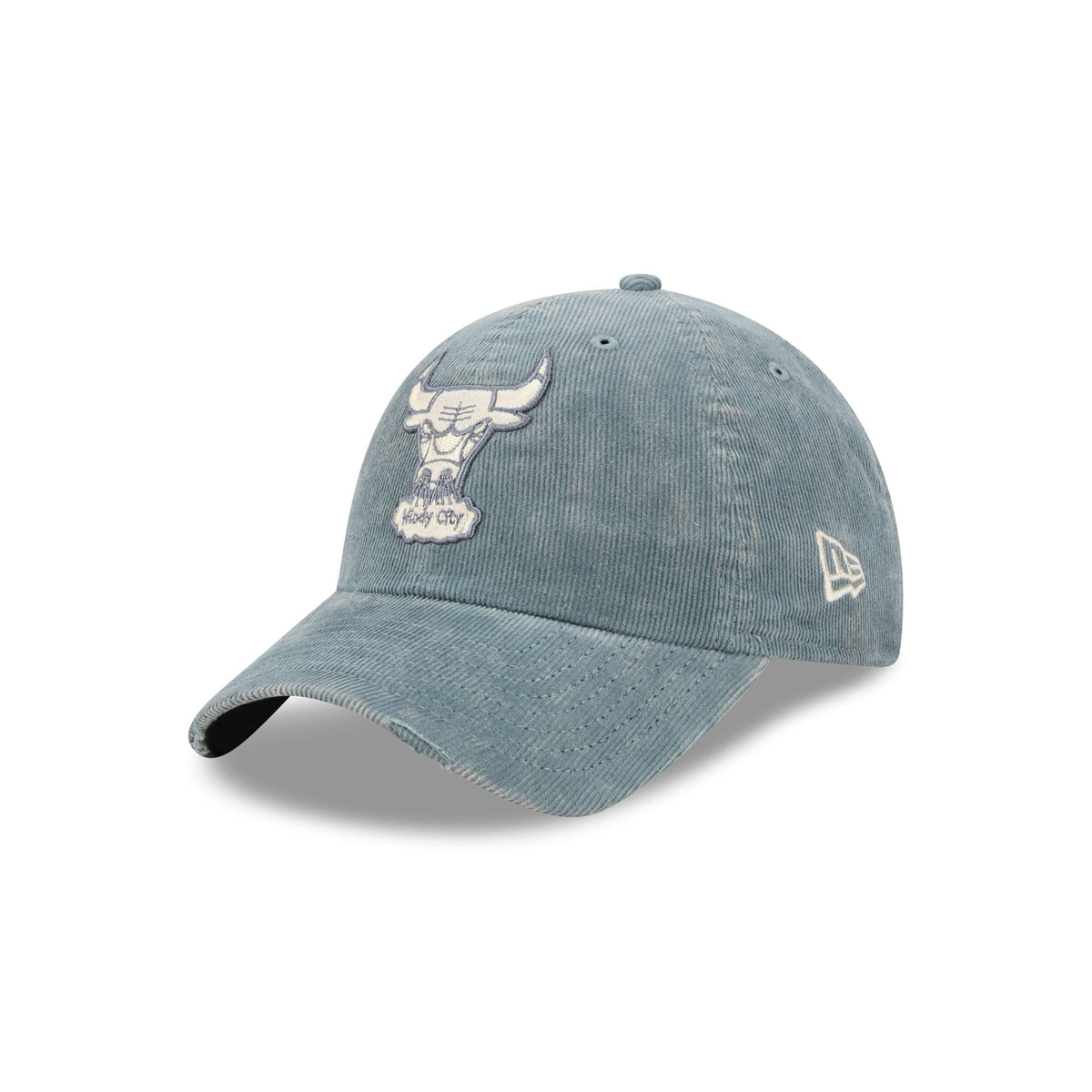 Chicago Bulls Washed Slate Blue Corduroy Casual Classic Adjustable Hat