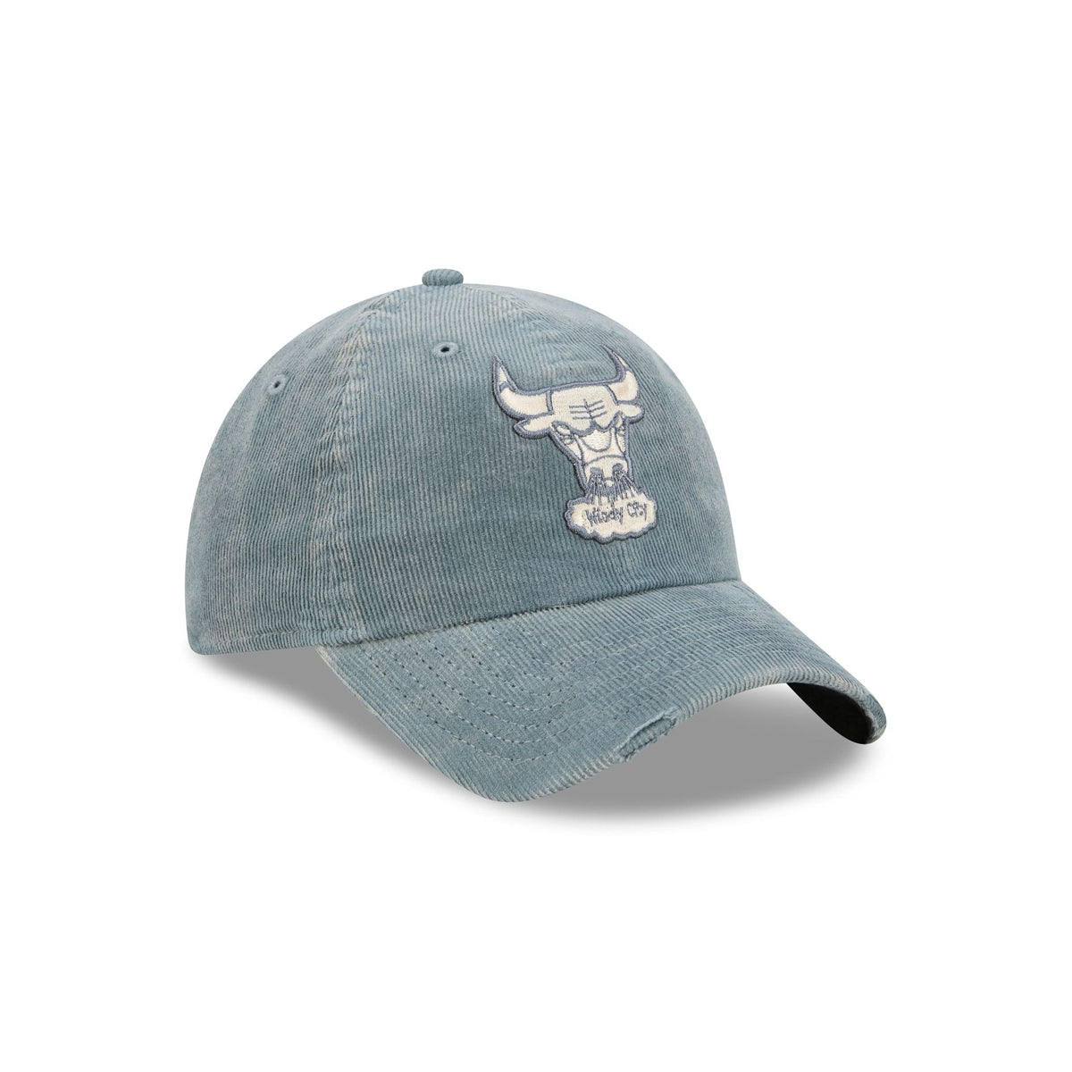 Chicago Bulls Washed Slate Blue Corduroy Casual Classic Adjustable Hat