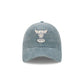 Chicago Bulls Washed Slate Blue Corduroy Casual Classic Adjustable Hat