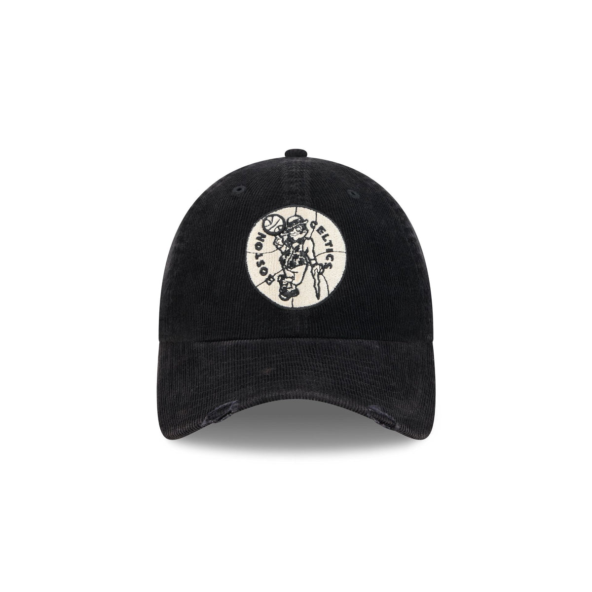 Boston Celtics Washed Black Corduroy Casual Classic Adjustable Hat