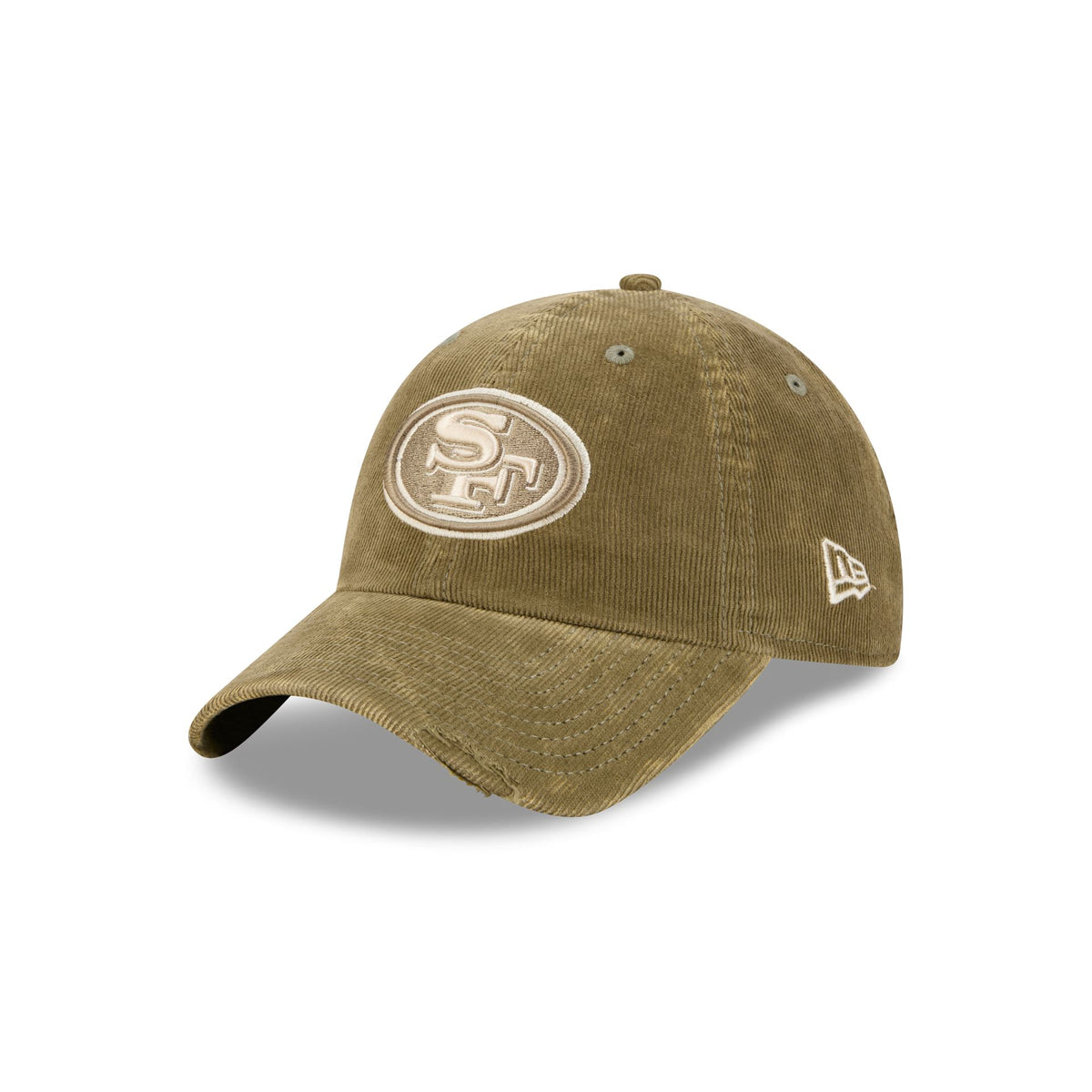 San Francisco 49ers Washed New Olive Corduroy Casual Classic Adjustable Hat
