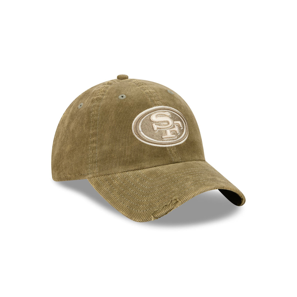 San Francisco 49ers Washed New Olive Corduroy Casual Classic Adjustable Hat