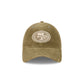 San Francisco 49ers Washed New Olive Corduroy Casual Classic Adjustable Hat