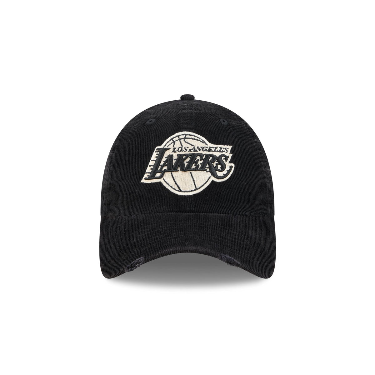 Los Angeles Lakers Washed Black Corduroy Casual Classic Adjustable Hat