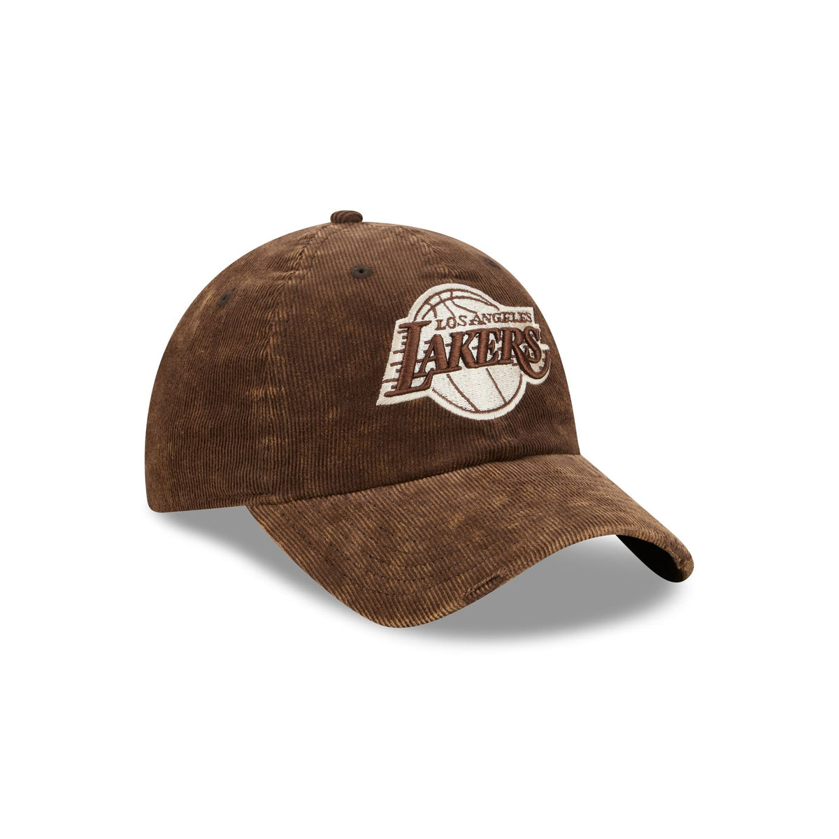 Los Angeles Lakers Washed Walnut Corduroy Casual Classic Adjustable Hat