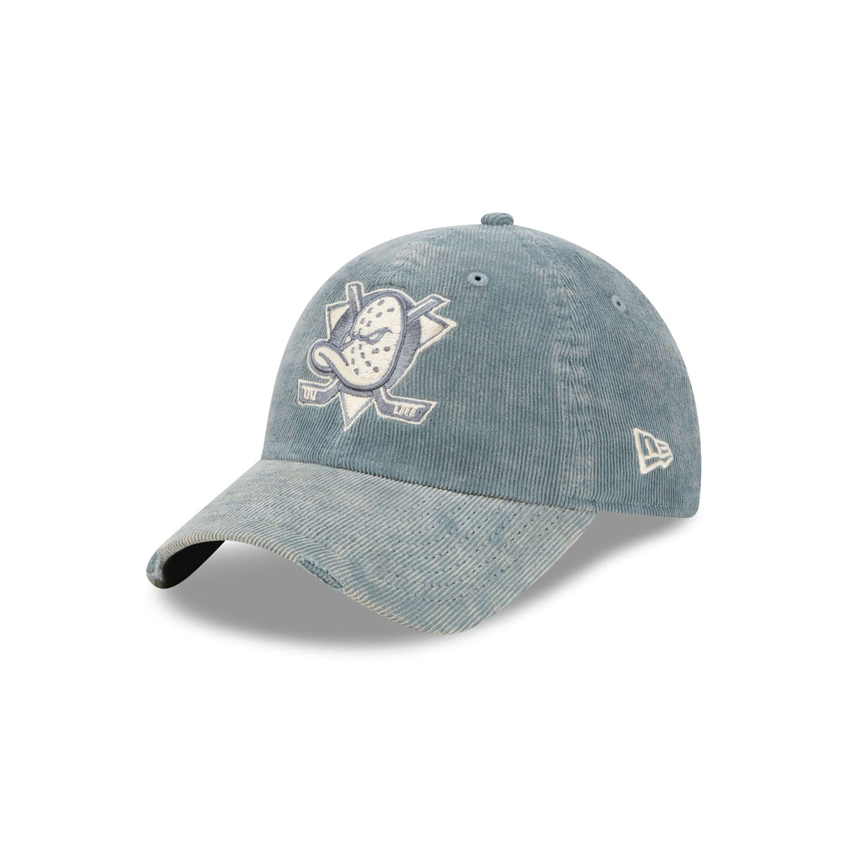 Anaheim Ducks Washed Slate Blue Corduroy Casual Classic Adjustable Hat