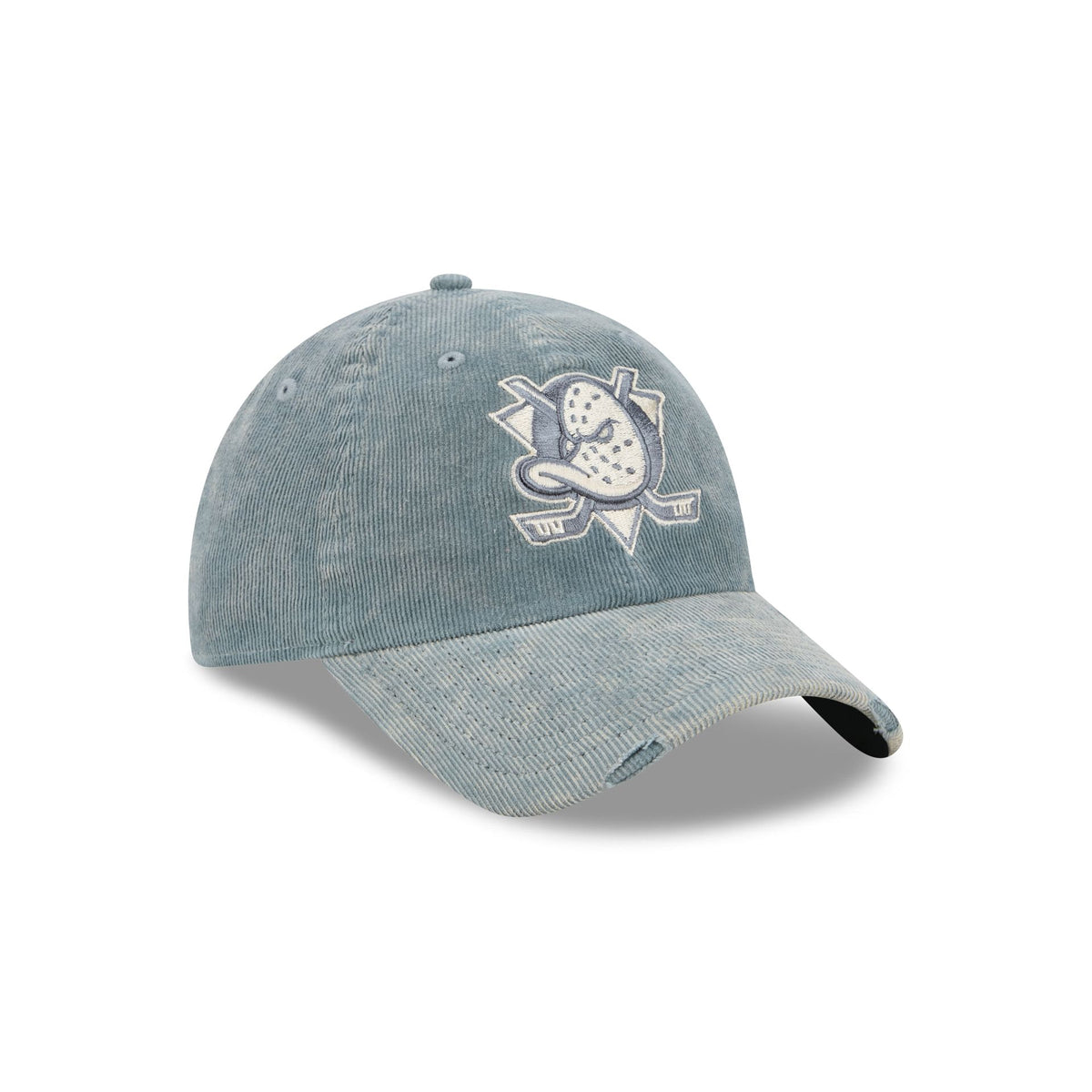 Anaheim Ducks Washed Slate Blue Corduroy Casual Classic Adjustable Hat