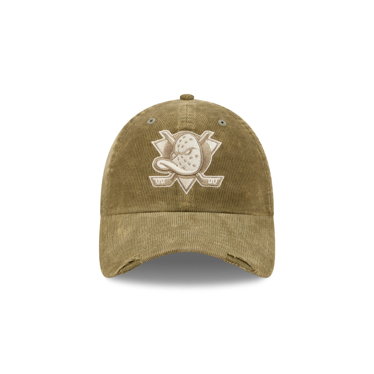 Anaheim Ducks Washed New Olive Corduroy Casual Classic Adjustable Hat