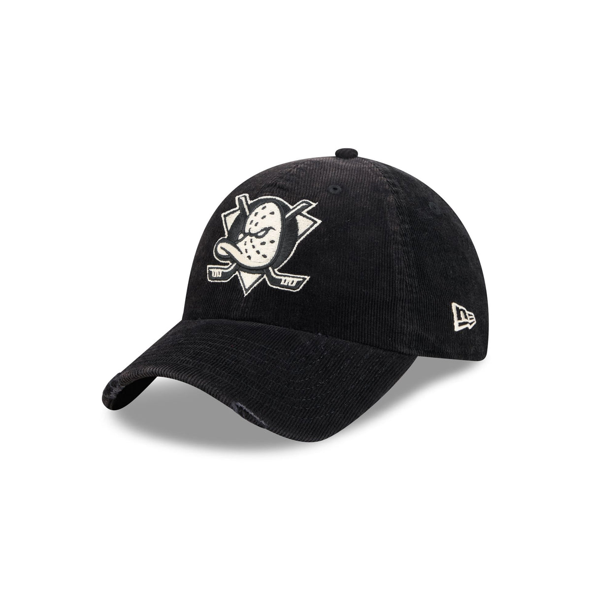 Anaheim Ducks Washed Black Corduroy Casual Classic Adjustable Hat