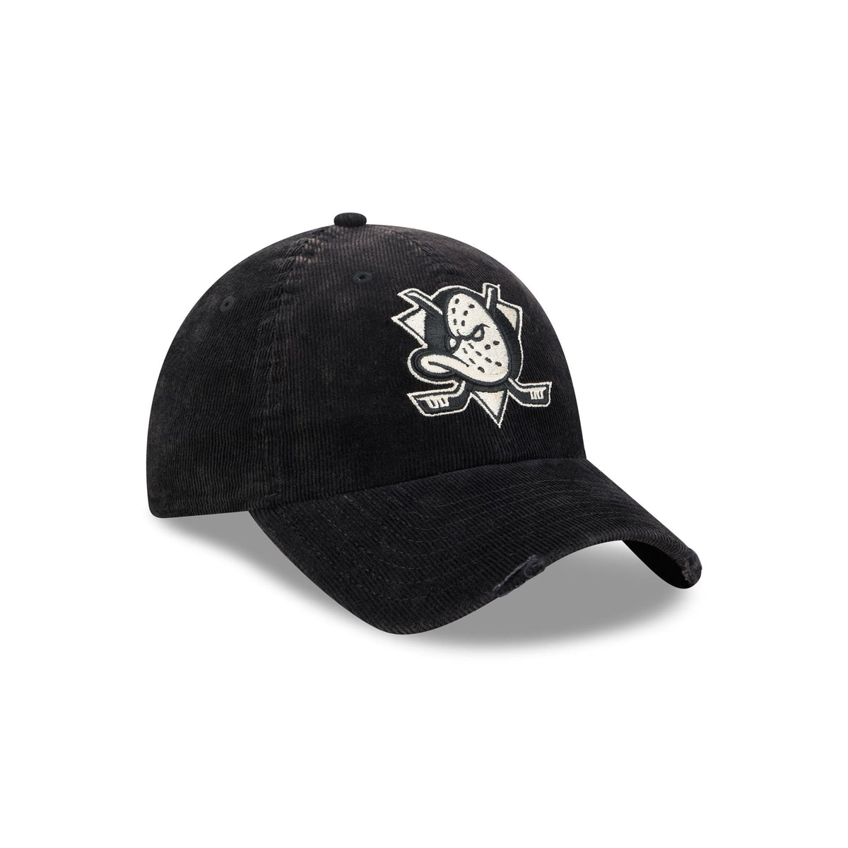 Anaheim Ducks Washed Black Corduroy Casual Classic Adjustable Hat