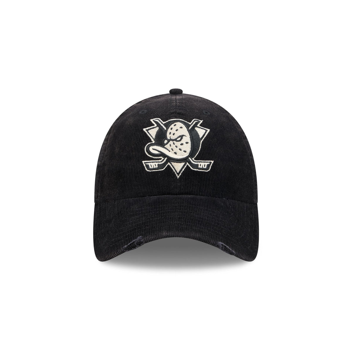 Anaheim Ducks Washed Black Corduroy Casual Classic Adjustable Hat