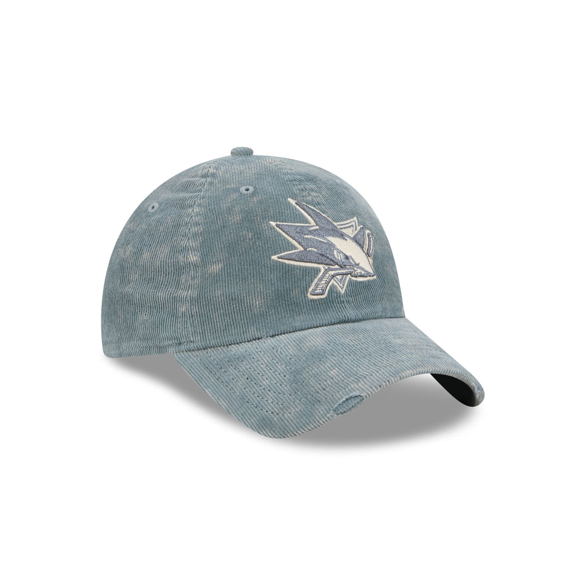 San Jose Sharks Washed Slate Blue Corduroy Casual Classic Adjustable Hat