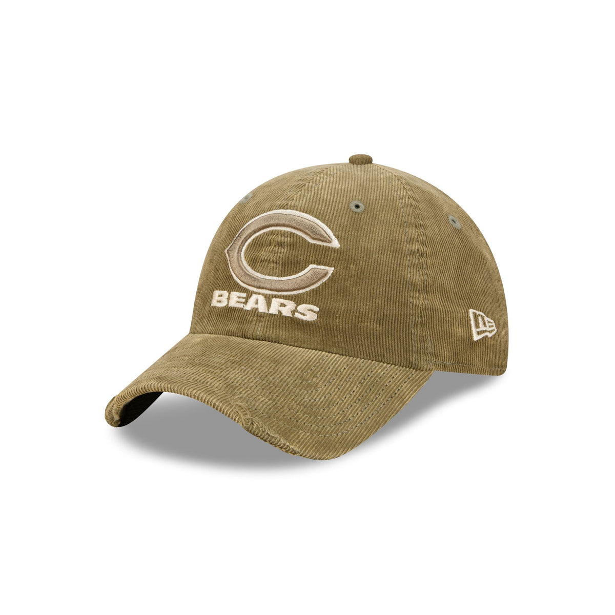 Chicago Bears Washed New Olive Corduroy Casual Classic Adjustable Hat