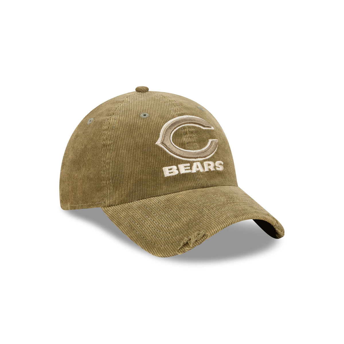 Chicago Bears Washed New Olive Corduroy Casual Classic Adjustable Hat