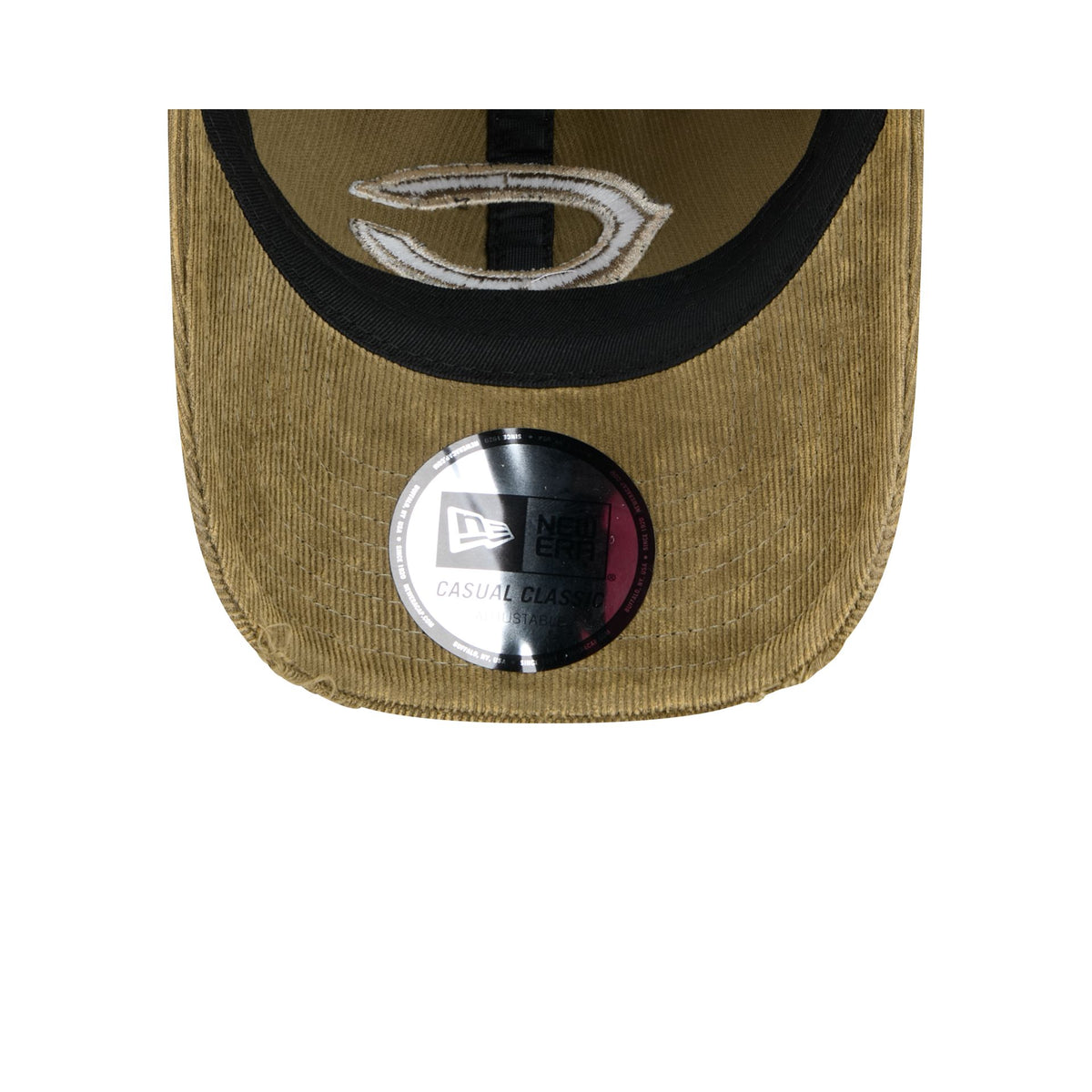 Chicago Bears Washed New Olive Corduroy Casual Classic Adjustable Hat