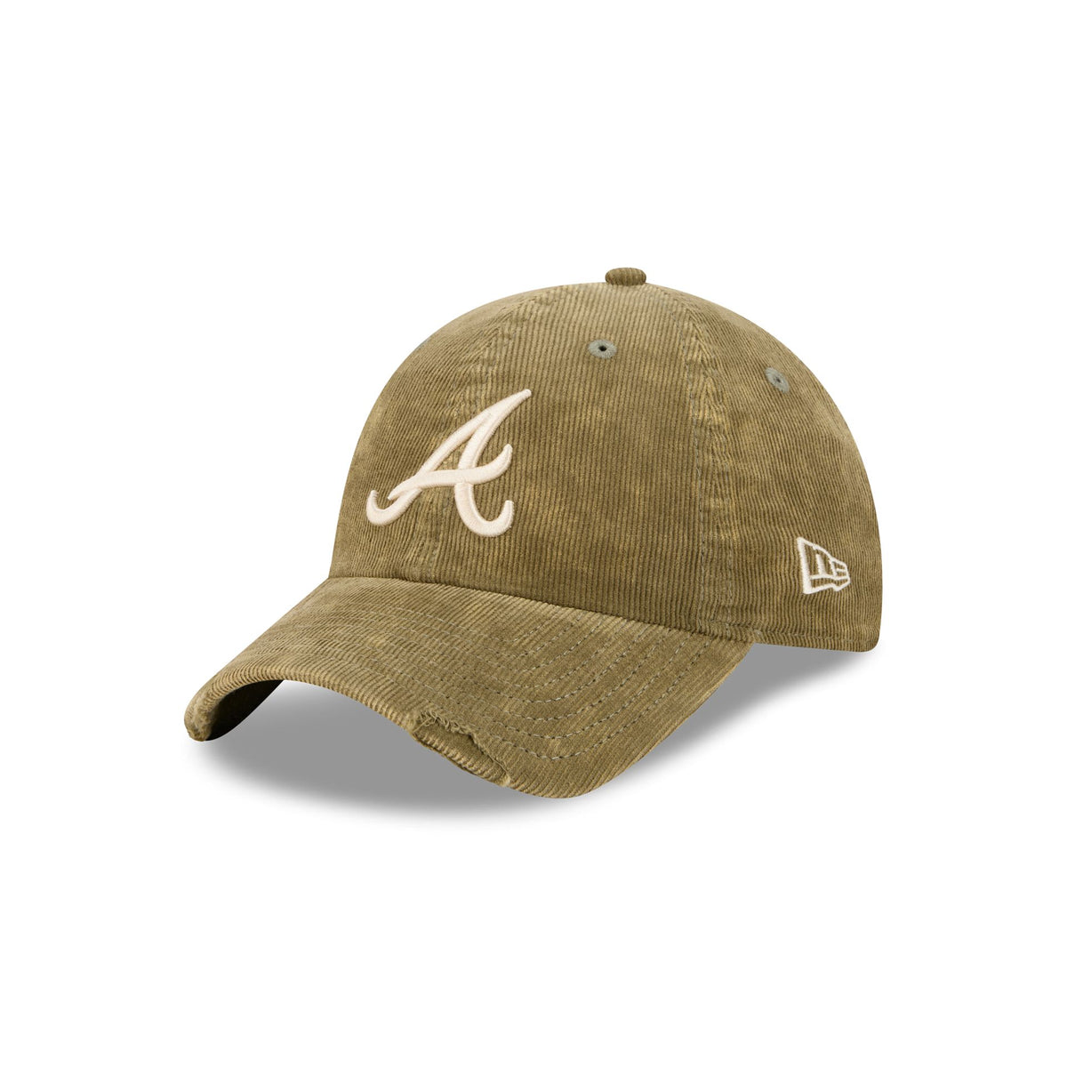 Atlanta Braves Washed New Olive Corduroy Casual Classic Adjustable Hat