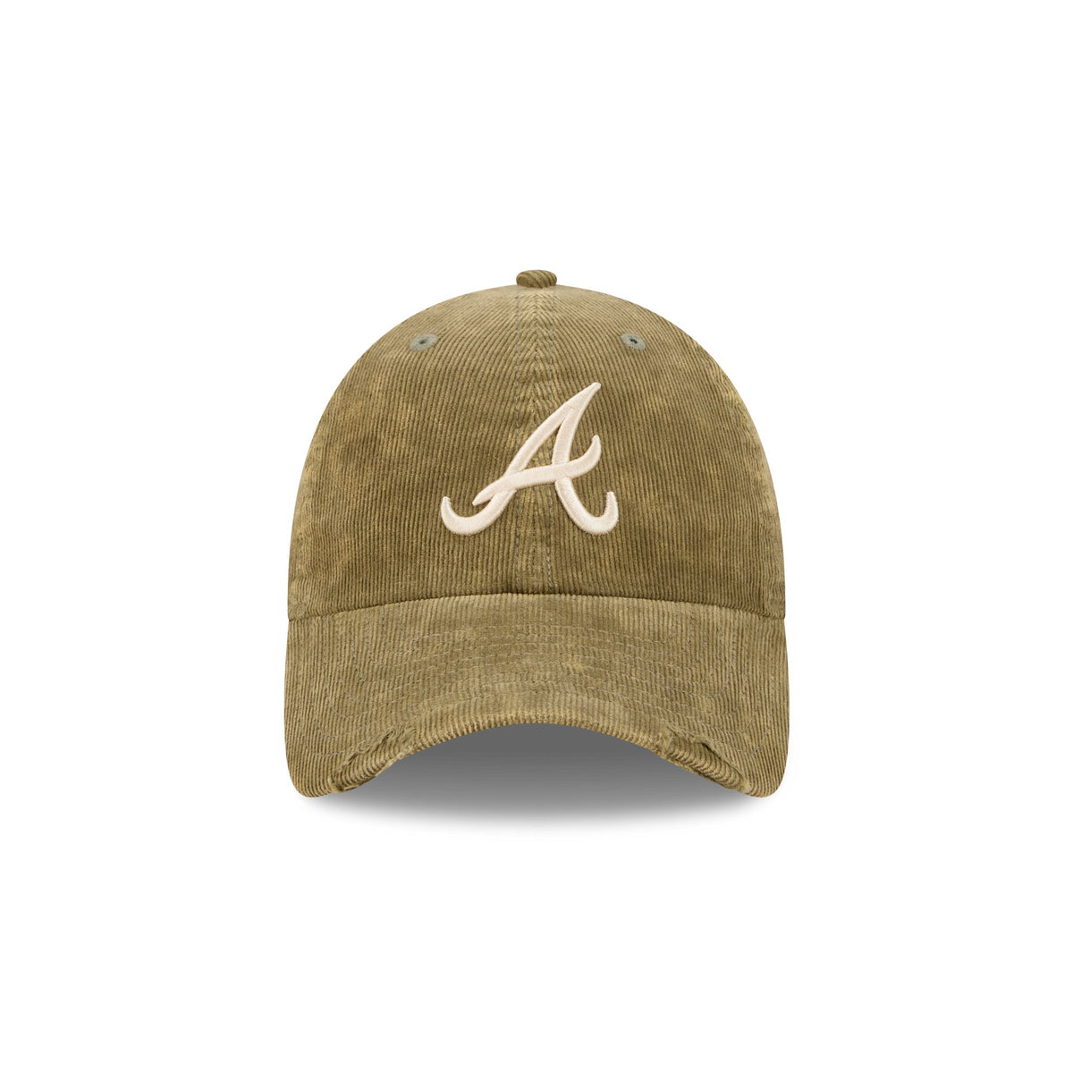 Atlanta Braves Washed New Olive Corduroy Casual Classic Adjustable Hat