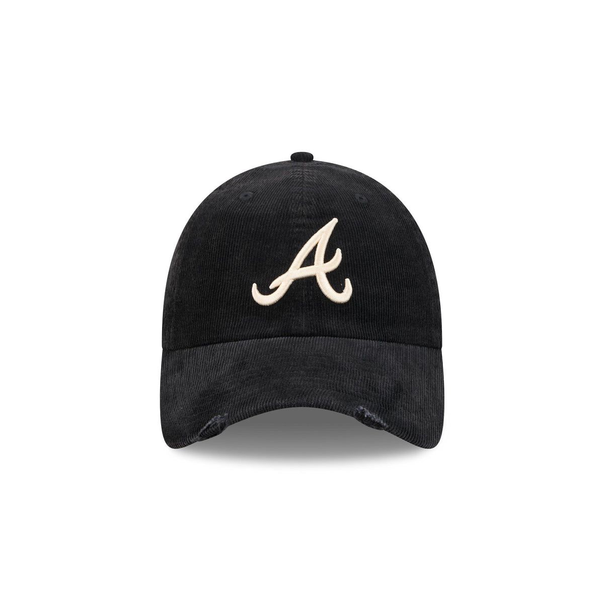 Atlanta Braves Washed Black Corduroy Casual Classic Adjustable Hat