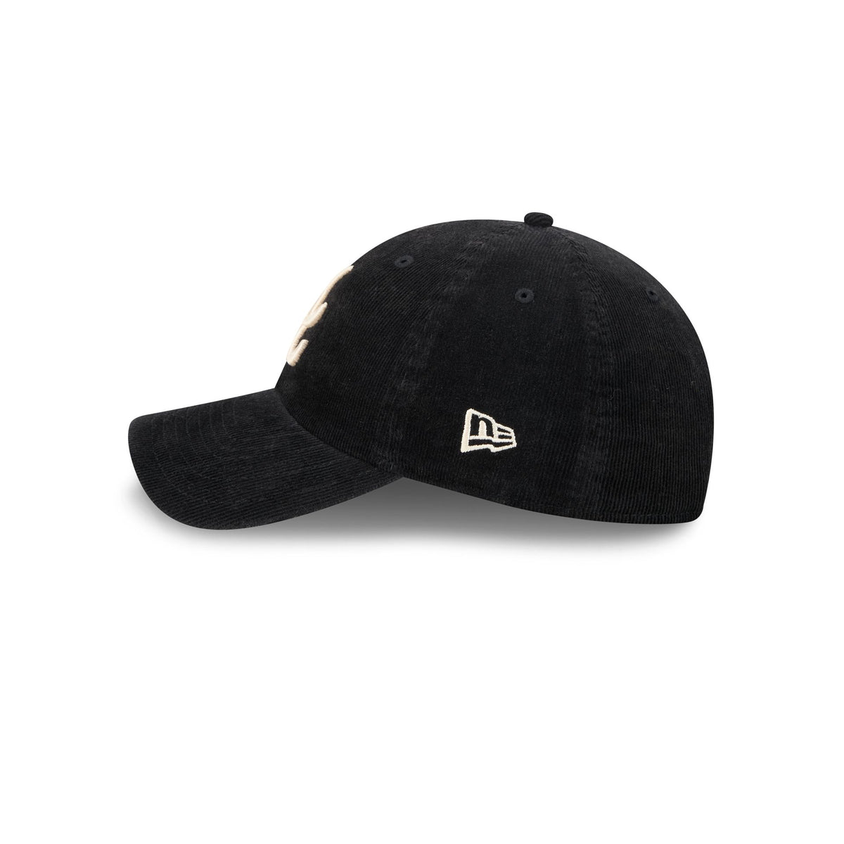 Atlanta Braves Washed Black Corduroy Casual Classic Adjustable Hat
