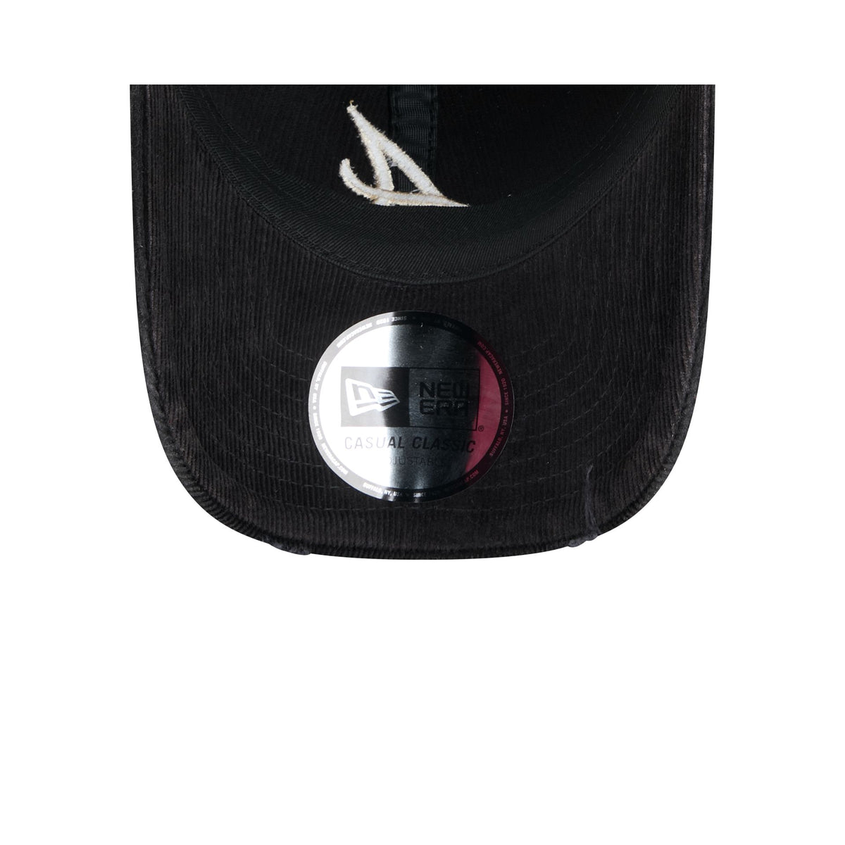Atlanta Braves Washed Black Corduroy Casual Classic Adjustable Hat