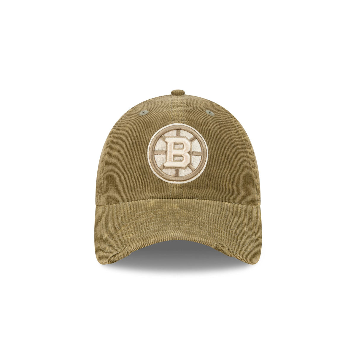 Boston Bruins Washed New Olive Corduroy Casual Classic Adjustable Hat