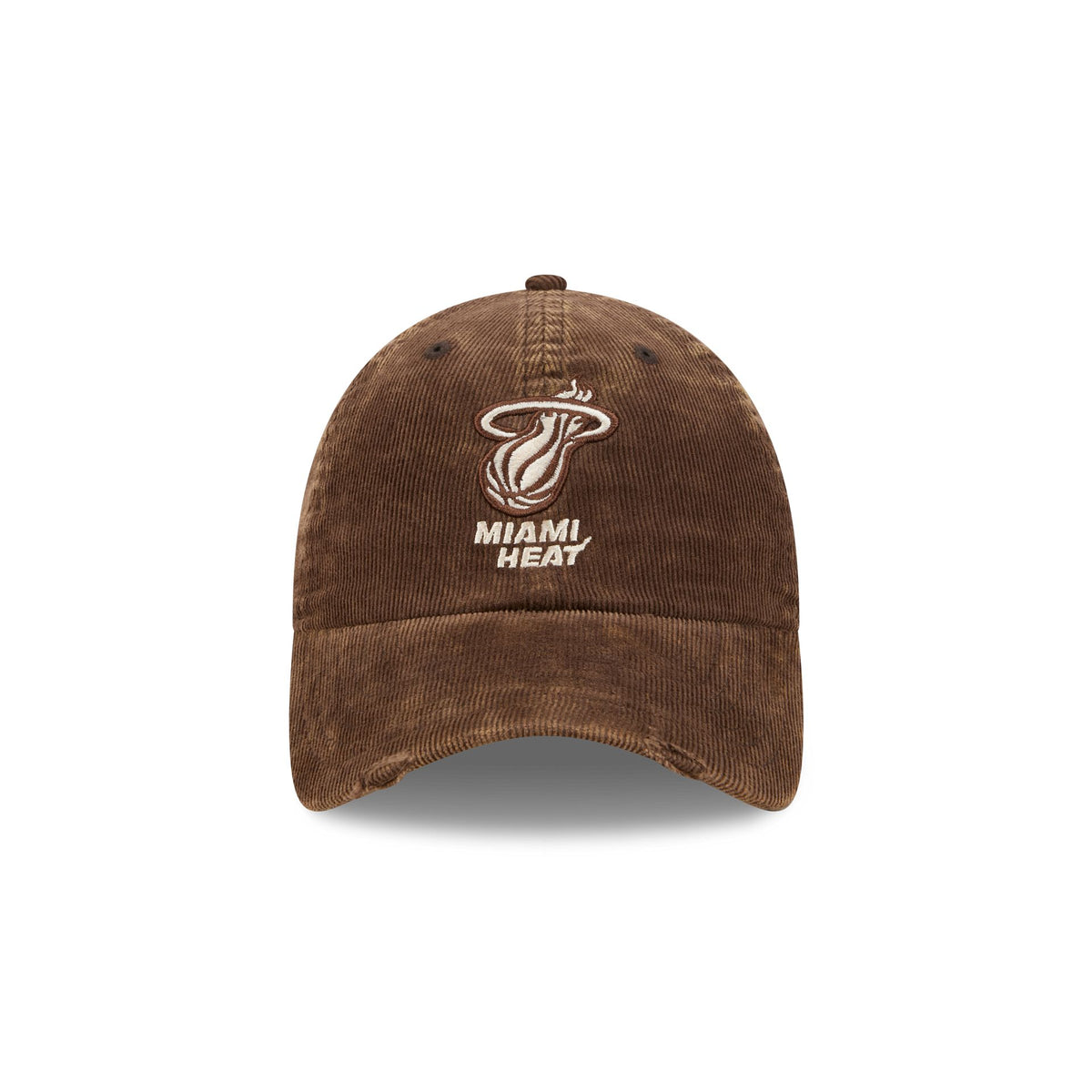 Miami Heat Washed Walnut Corduroy Casual Classic Adjustable Hat