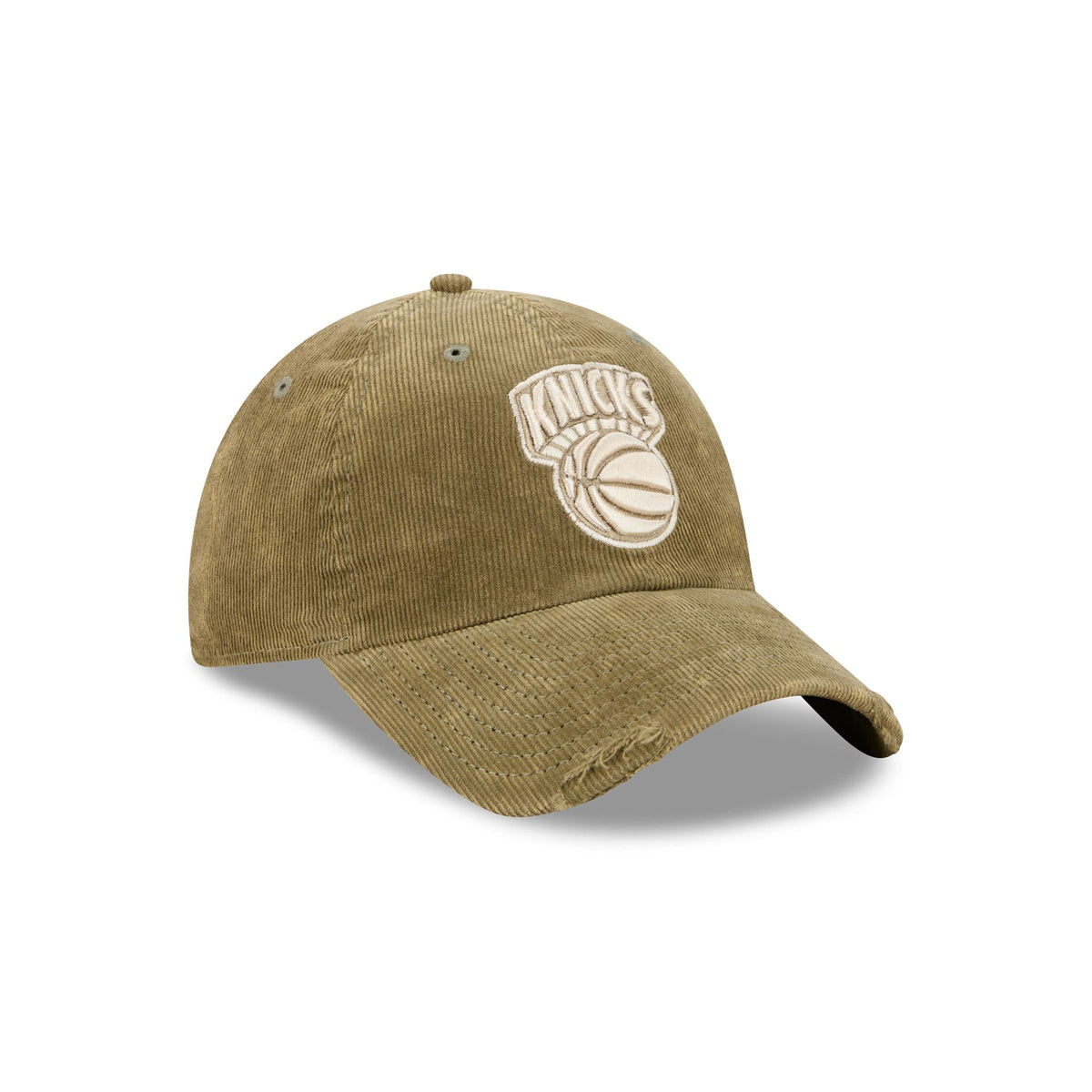 New York Knicks Washed New Olive Corduroy Casual Classic Adjustable Hat